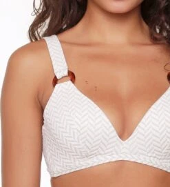 LingaDore Voorgevormde Triangel Bikini - 6519TB - Fishbone Print - 40A -Lingadore 1094x1200 10