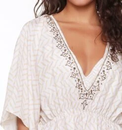 LingaDore Kaftan - 6519P-1 - Fishbone Print - 44/46 -Lingadore 1130x1200