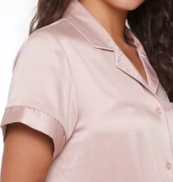 LingaDore Satijn Pyjama Jurk - 6801PD - Rose Dust - 4XL -Lingadore 1139x1200 6