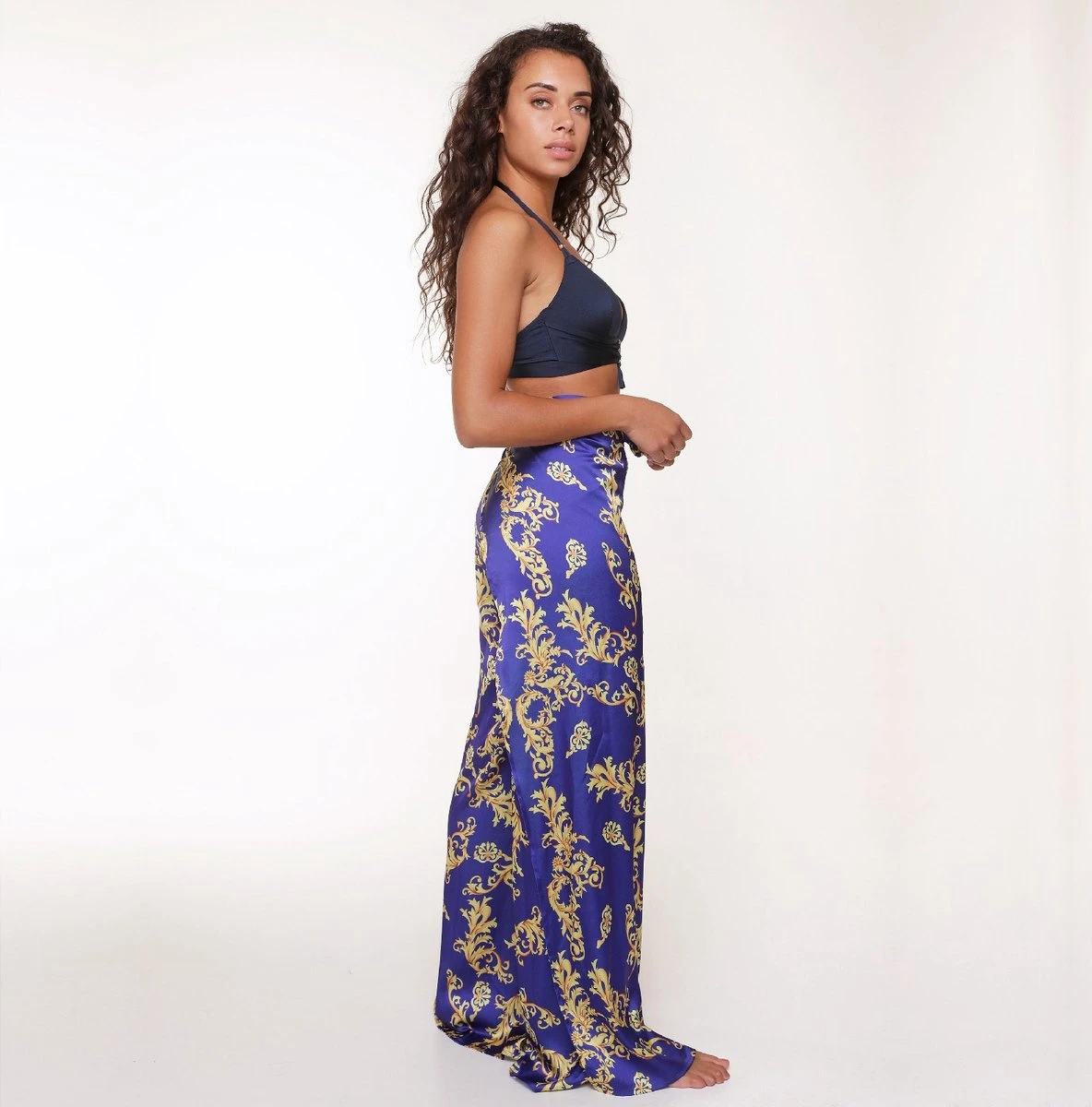 LingaDore Multifunctionele Cover-up - 6515C - Kobalt Blauw/goud - 40/42 4 LingaDore Multifunctionele Cover-up - 6515C - Kobalt Blauw/goud - 40/42 - Afbeelding 4