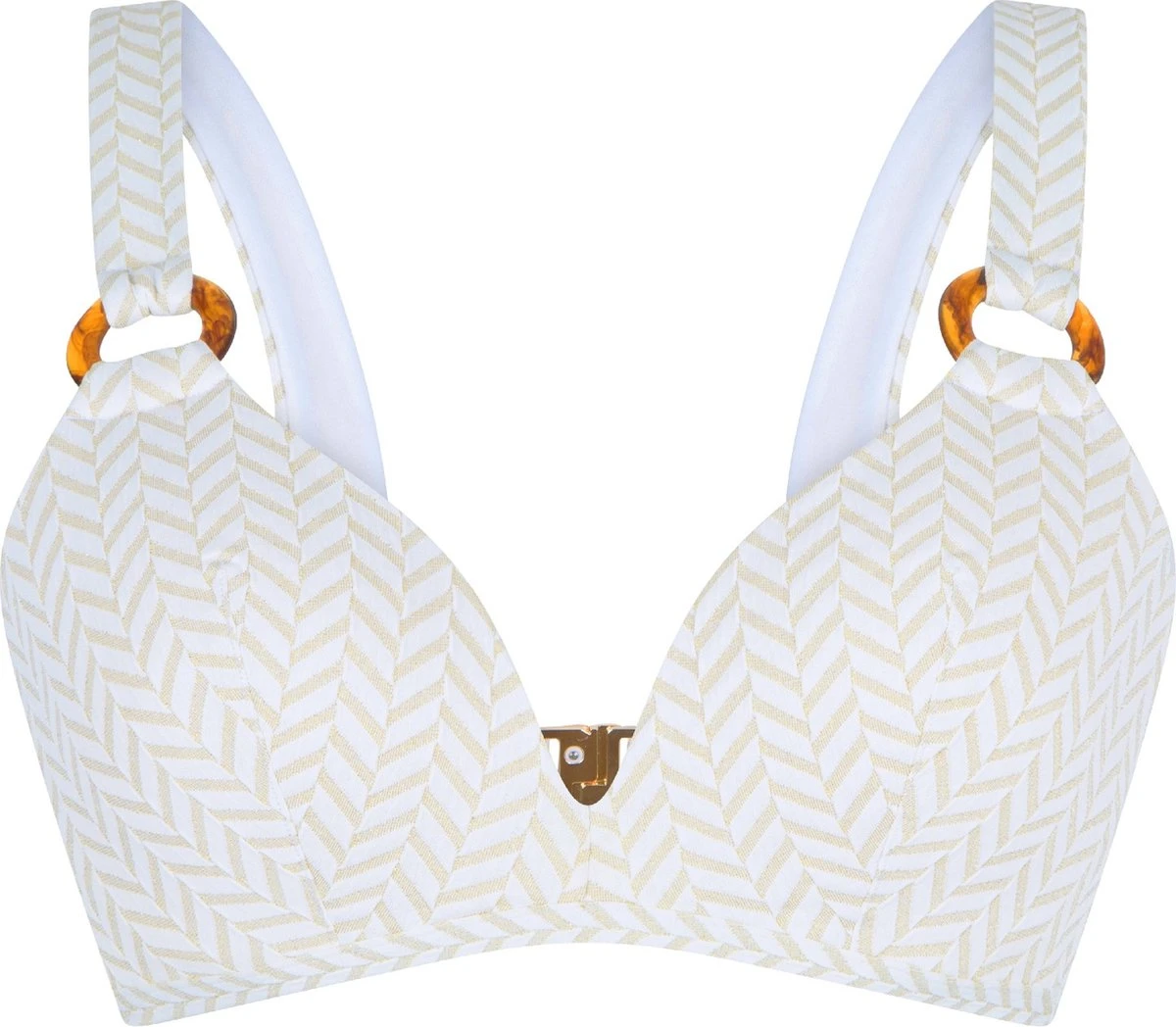 LingaDore Voorgevormde Triangel Bikini - 6519TB - Fishbone Print - 42F 5 LingaDore Voorgevormde Triangel Bikini - 6519TB - Fishbone Print - 42F - Afbeelding 5