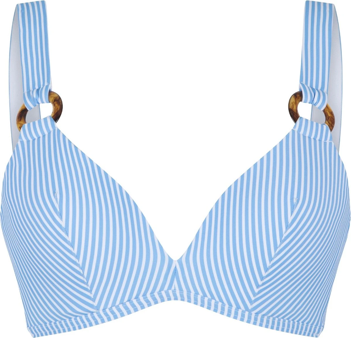 LingaDore Voorgevormde Triangel Bikini - 6508TB - Streep Print - 38F 3 LingaDore Voorgevormde Triangel Bikini - 6508TB - Streep Print - 38F - Afbeelding 3