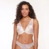 LingaDore Triangel BH Voorgevormd - 6602TB - Powder Puff - 75B