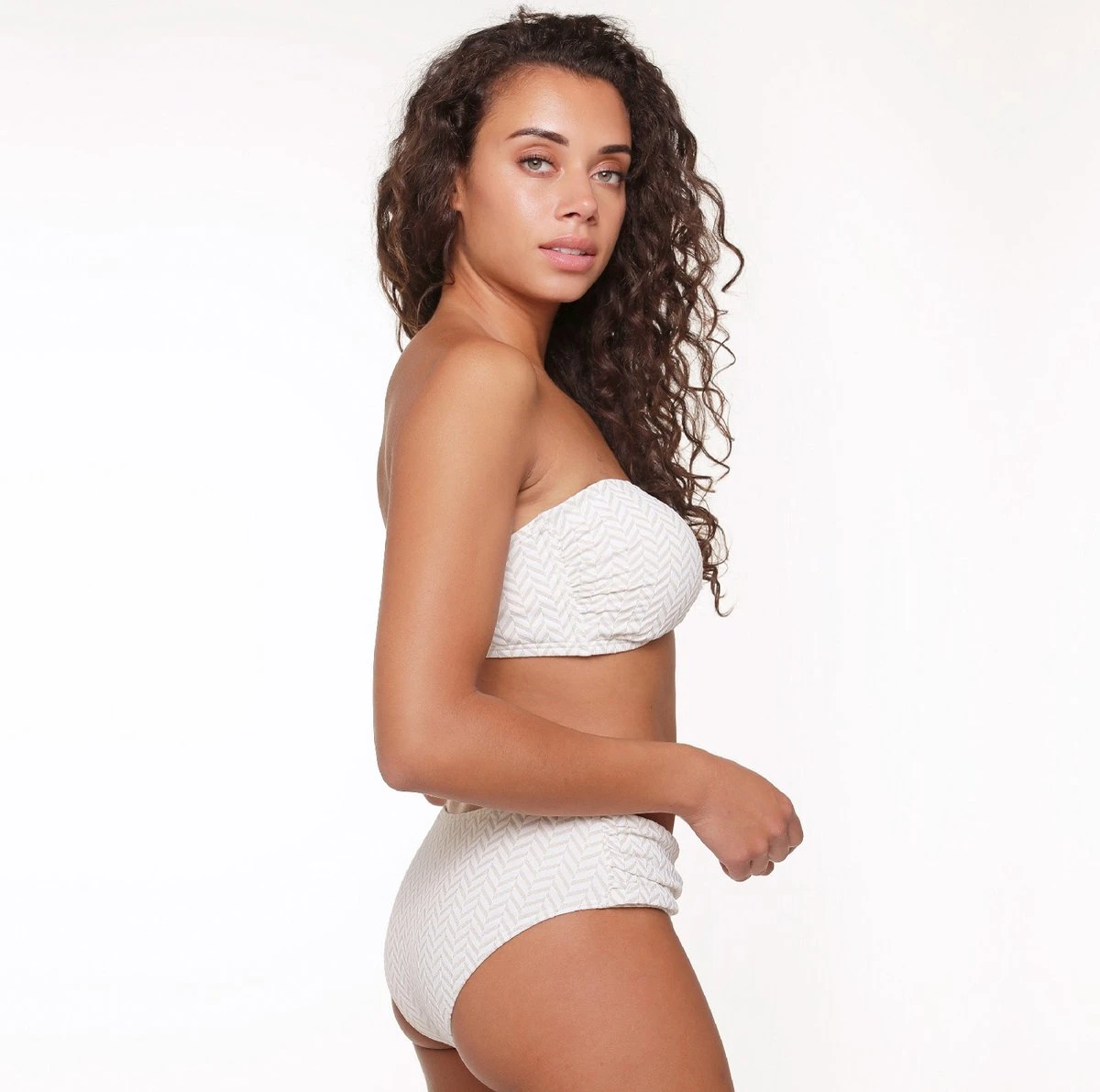 LingaDore Bandeau Bikini - 6519BB - Fishbone Print - 40 4 LingaDore Bandeau Bikini - 6519BB - Fishbone Print - 40 - Afbeelding 4