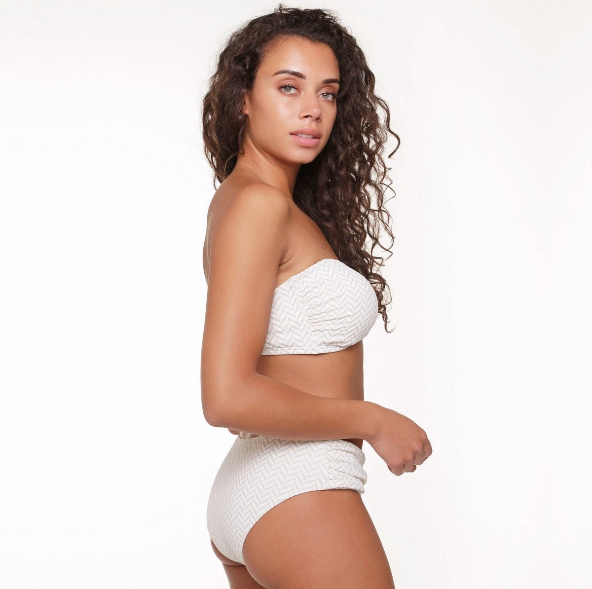 LingaDore - Fishbone Bikini Short - Maat 42 - Goud Wit - Dames 4 LingaDore - Fishbone Bikini Short - Maat 42 - Goud Wit - Dames - Afbeelding 4