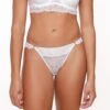 LingaDore Slip Met Kant - 6604B-1 - Off White - XXL