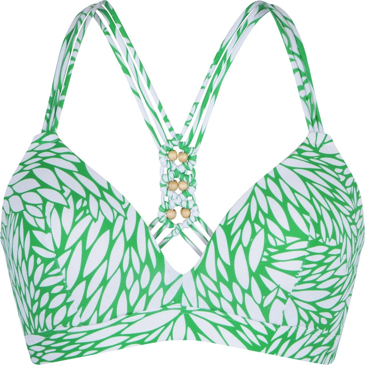 LingaDore Voorgevormde Triangel Bikini - 6502TB - Grain Grass - 42F 1 LingaDore Voorgevormde Triangel Bikini - 6502TB - Grain Grass - 42F