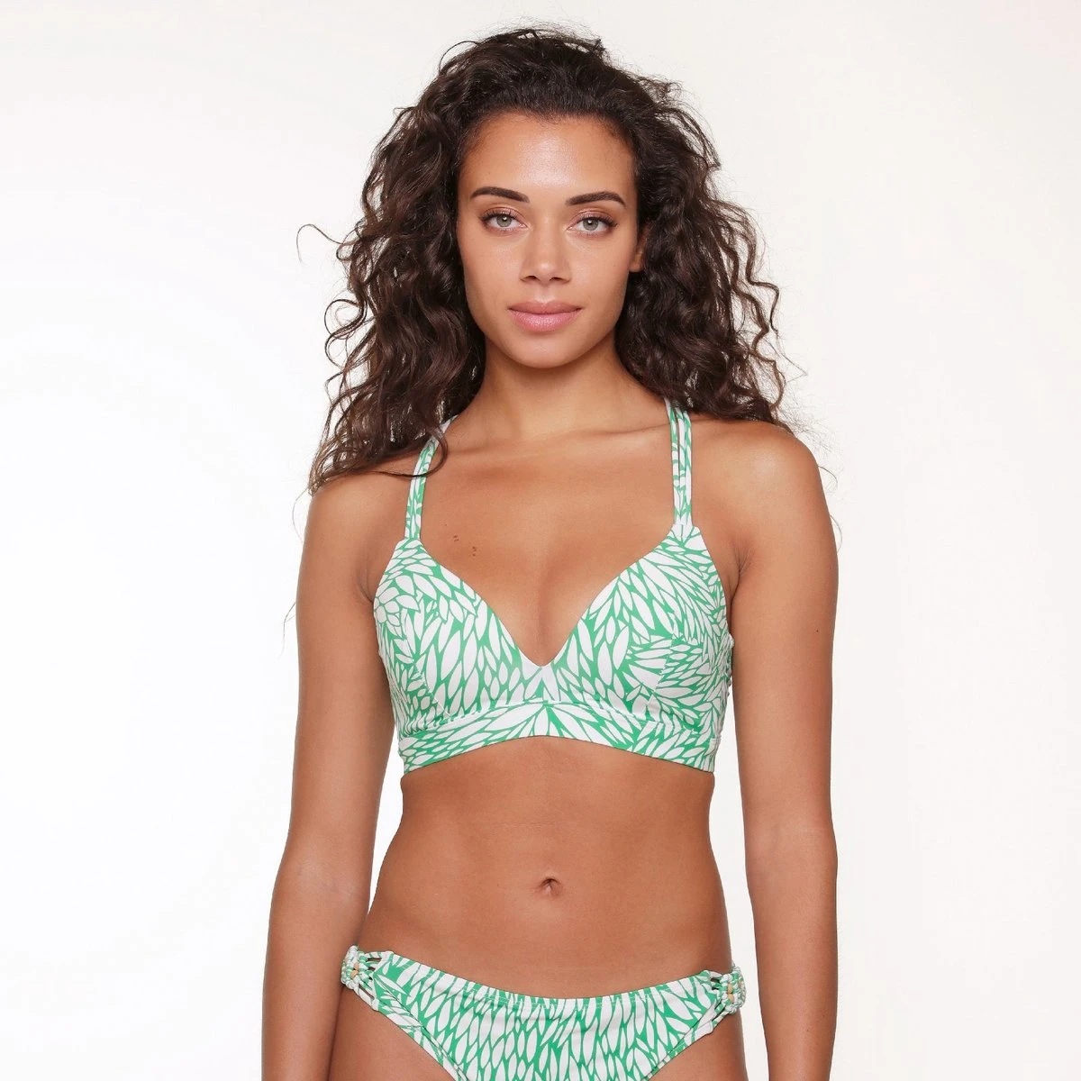 LingaDore Voorgevormde Triangel Bikini - 6502TB - Grain Grass - 40B 3 LingaDore Voorgevormde Triangel Bikini - 6502TB - Grain Grass - 40B - Afbeelding 3