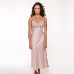 LingaDore Lange Jurk - 6606LD - Dust - 3XL -Lingadore 1200x1200 2781