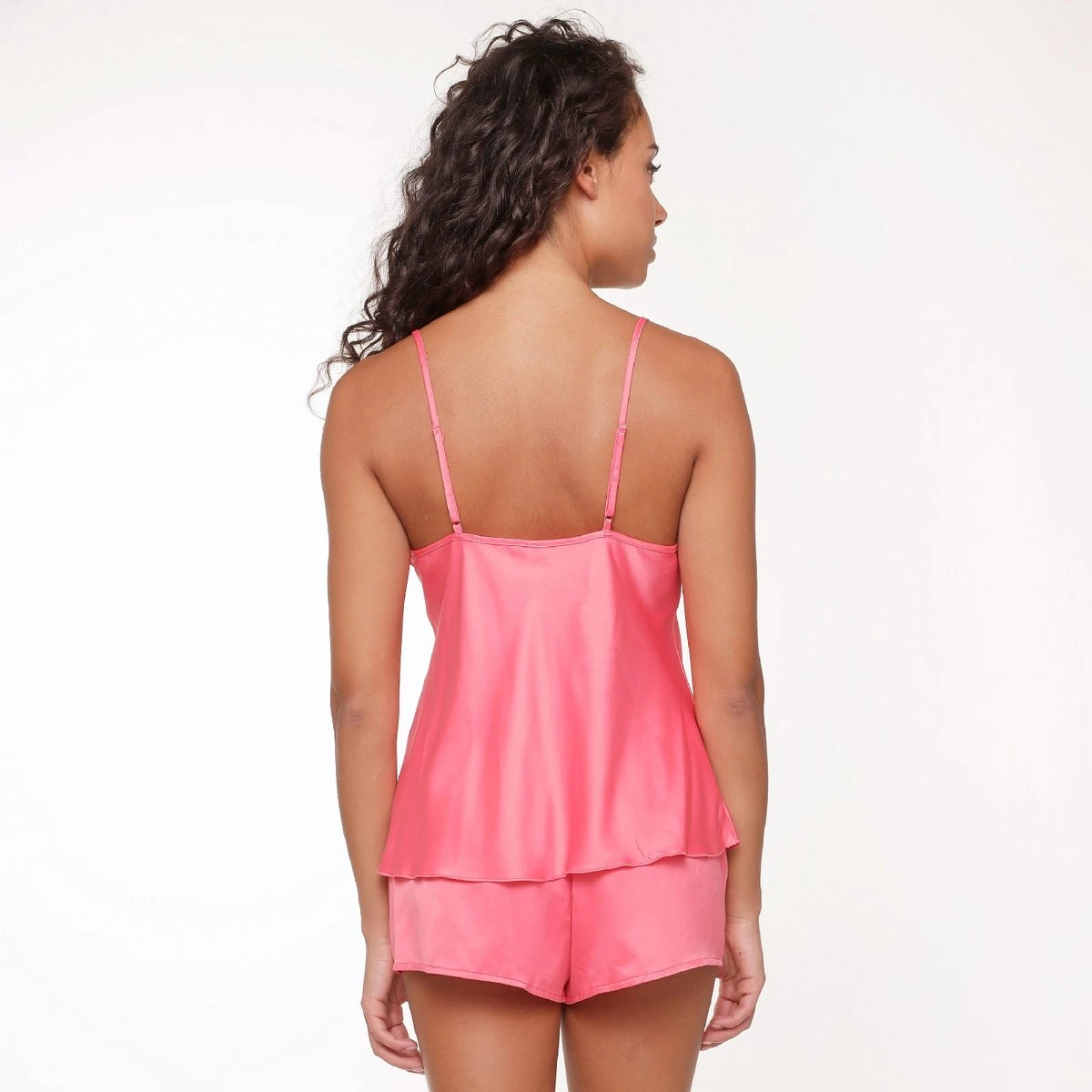 LingaDore Spaghetti Top - 6607P - Calypso Coral - S 2 LingaDore Spaghetti Top - 6607P - Calypso Coral - S - Afbeelding 2