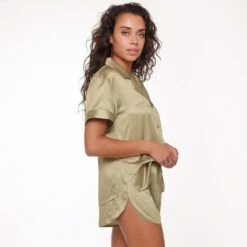 LingaDore Satijn Shortama Set - 6801SET - Olijf - 4XL 13 LingaDore Satijn Shortama Set - 6801SET - Olijf - 4XL -Lingadore 1200x1200 2930