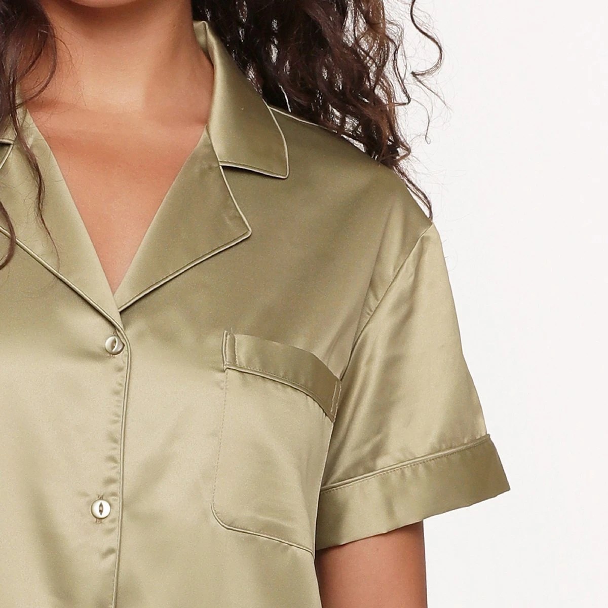 LingaDore Satijn Pyjama Jurk - 6801PD - Cream - L 9 LingaDore Satijn Pyjama Jurk - 6801PD - Cream - L - Afbeelding 9