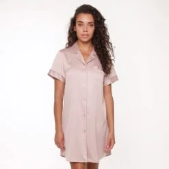 LingaDore Satijn Pyjama Jurk - 6801PD - Olijf - XS -Lingadore 1200x1200 3161