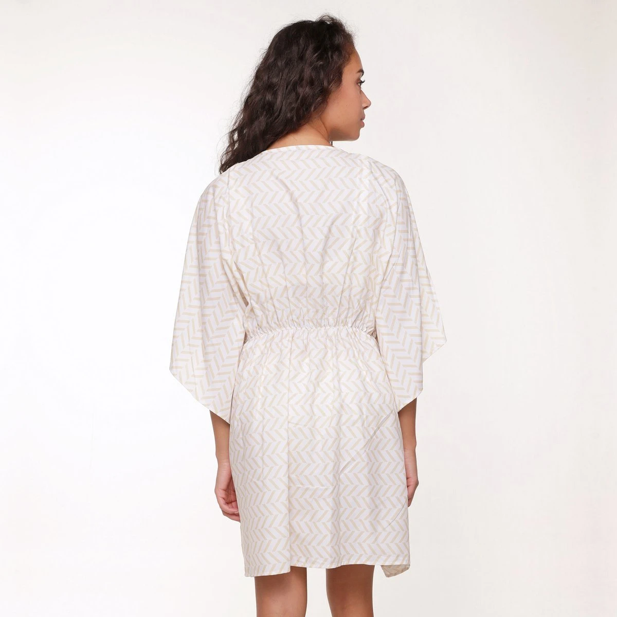 LingaDore - Fishbone Kaftan - Maat 40/42 - Goud Wit - Dames 3 LingaDore - Fishbone Kaftan - Maat 40/42 - Goud Wit - Dames - Afbeelding 3