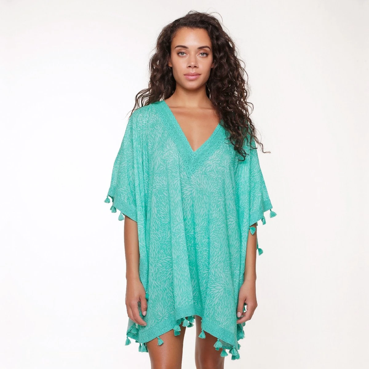 LingaDore Kaftan - 6531 - Groene Print - 44/46 5 LingaDore Kaftan - 6531 - Groene Print - 44/46 - Afbeelding 5