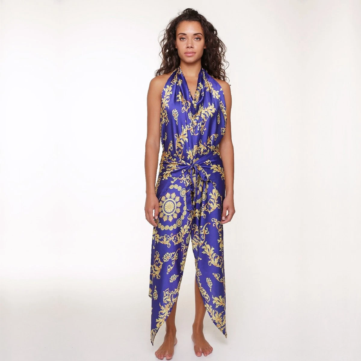 LingaDore Multifunctionele Cover-up - 6515C - Kobalt Blauw/goud - 40/42 7 LingaDore Multifunctionele Cover-up - 6515C - Kobalt Blauw/goud - 40/42 - Afbeelding 7