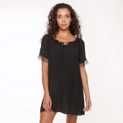 LingaDore Tuniek Korte Mouw - 6524 - Zwart - 40 -Lingadore 1200x1200 3668