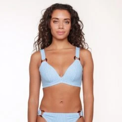 LingaDore Voorgevormde Triangel Bikini - 6508TB - Streep Print - 38F