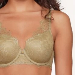 LingaDore Triangel BH Voorgevormd - 6603TB - Olijf - 85B