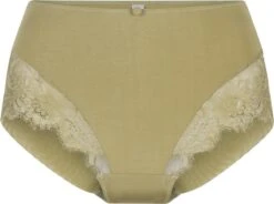LingaDore Taille Slip - 6603B-1 - Olijf - L
