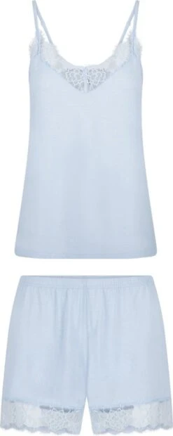 LingaDore Shortama Set - 6807SET - Ballad Blue - L