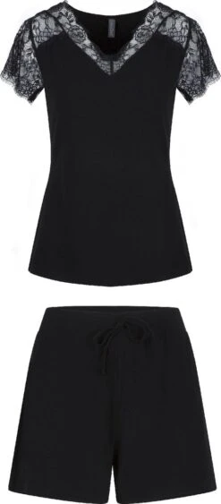 LingaDore Shortama Set - 6805SET - Rose Dust - S