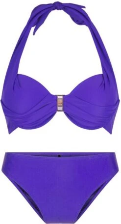 LingaDore - Violet Halternek Bikini Set - Maat 40D - Paars - Dames