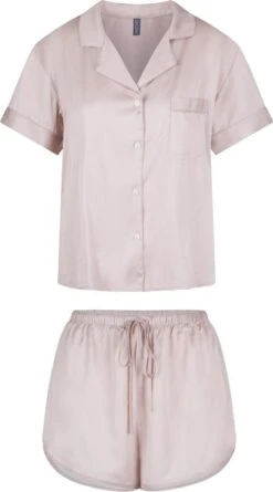LingaDore Satijn Shortama Set - 6801SET - Rose Dust - L -Lingadore 666x1200