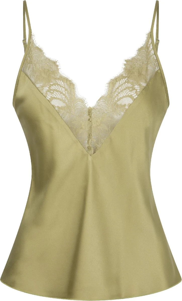 LingaDore Spaghetti Top - 6603P - Olijf - 4XL 1 LingaDore Spaghetti Top - 6603P - Olijf - 4XL