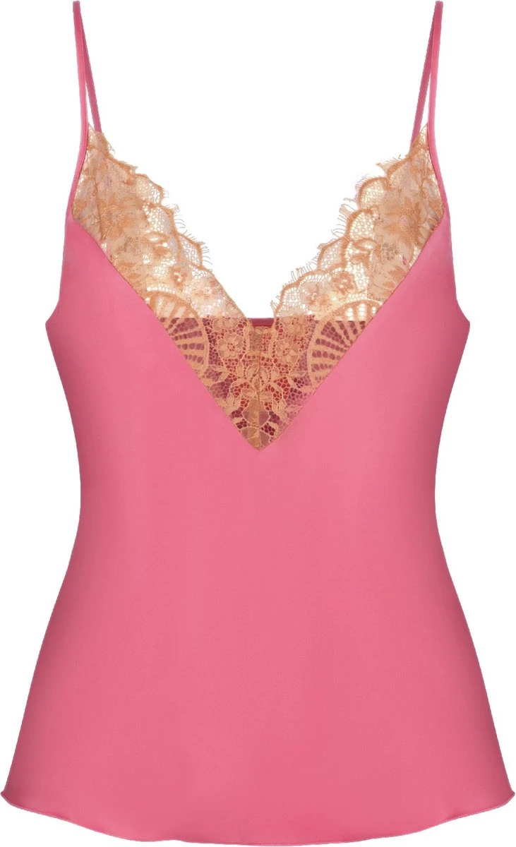 LingaDore Spaghetti Top - 6607P - Calypso Coral - S 3 LingaDore Spaghetti Top - 6607P - Calypso Coral - S - Afbeelding 3