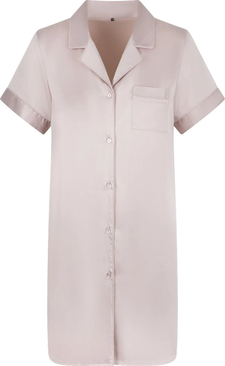 LingaDore Satijn Pyjama Jurk - 6801PD - Rose Dust - XL 2 LingaDore Satijn Pyjama Jurk - 6801PD - Rose Dust - XL - Afbeelding 2