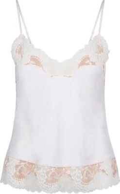 LingaDore Spaghetti Top - 6602P - Powder Puff - M