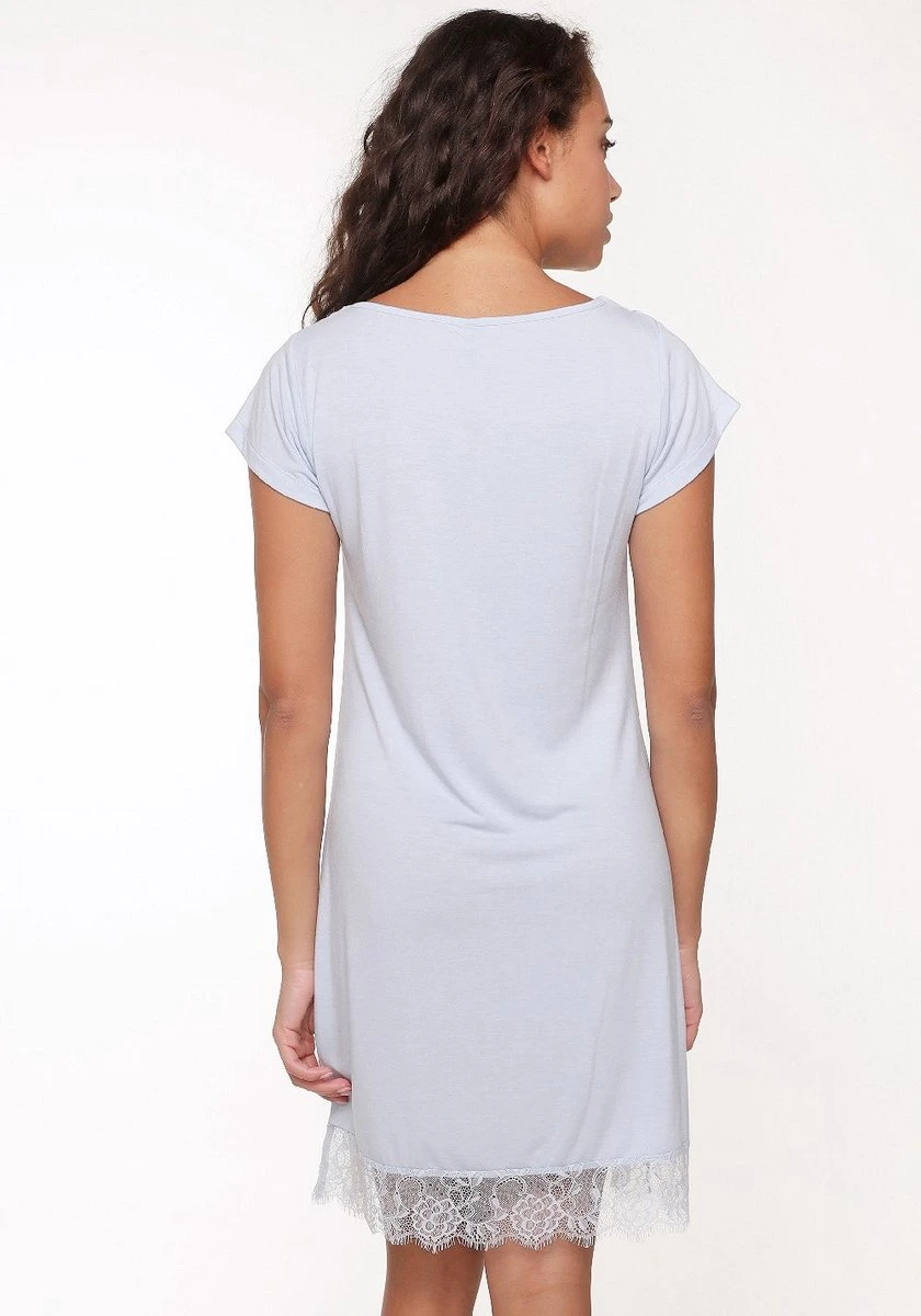 LingaDore Ballad Blue Pyjama Jurk Blauw XXL 2 LingaDore Ballad Blue Pyjama Jurk Blauw XXL - Afbeelding 2